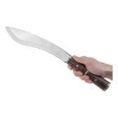 Facão Nepalês Kukri 5mm Dorso Fulltang Caça,com Bainha Couro  SLK-YX07