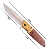 Canivete Semi Automático Cabo Madeira FA40