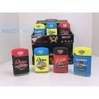 Isqueiro Maçarico Recarregável Com Regulagem De 2 Chama FS-603-2RL