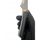 FACA LUXO EXTREMA QUALIDADE COM BAINHA DE COURO TF-01