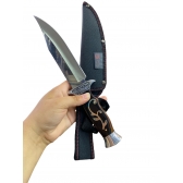 Faca De Caça Pesca Churrasco Luxo Fulltang Inox MK 1181