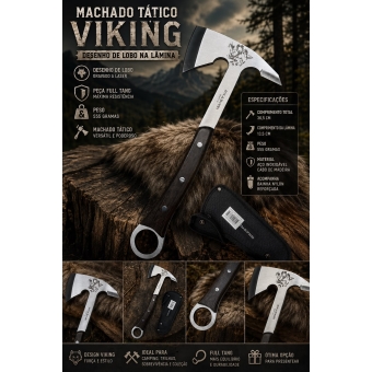 Machado Lobo Viking Full Tang Braswei Bw7375
