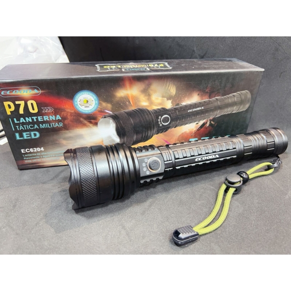 Lanterna Tática EC6204 P70 ECOODA Recarregável