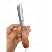 Canivete Araguari  Manual cabo madeira Lamina aço inox  Pica Fumo  cavagadas pescarias ou uso cotidiano  X012