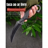 Faca Karambit Todd Begg Full Tang C/Bainha Sobrevivencia SK-7