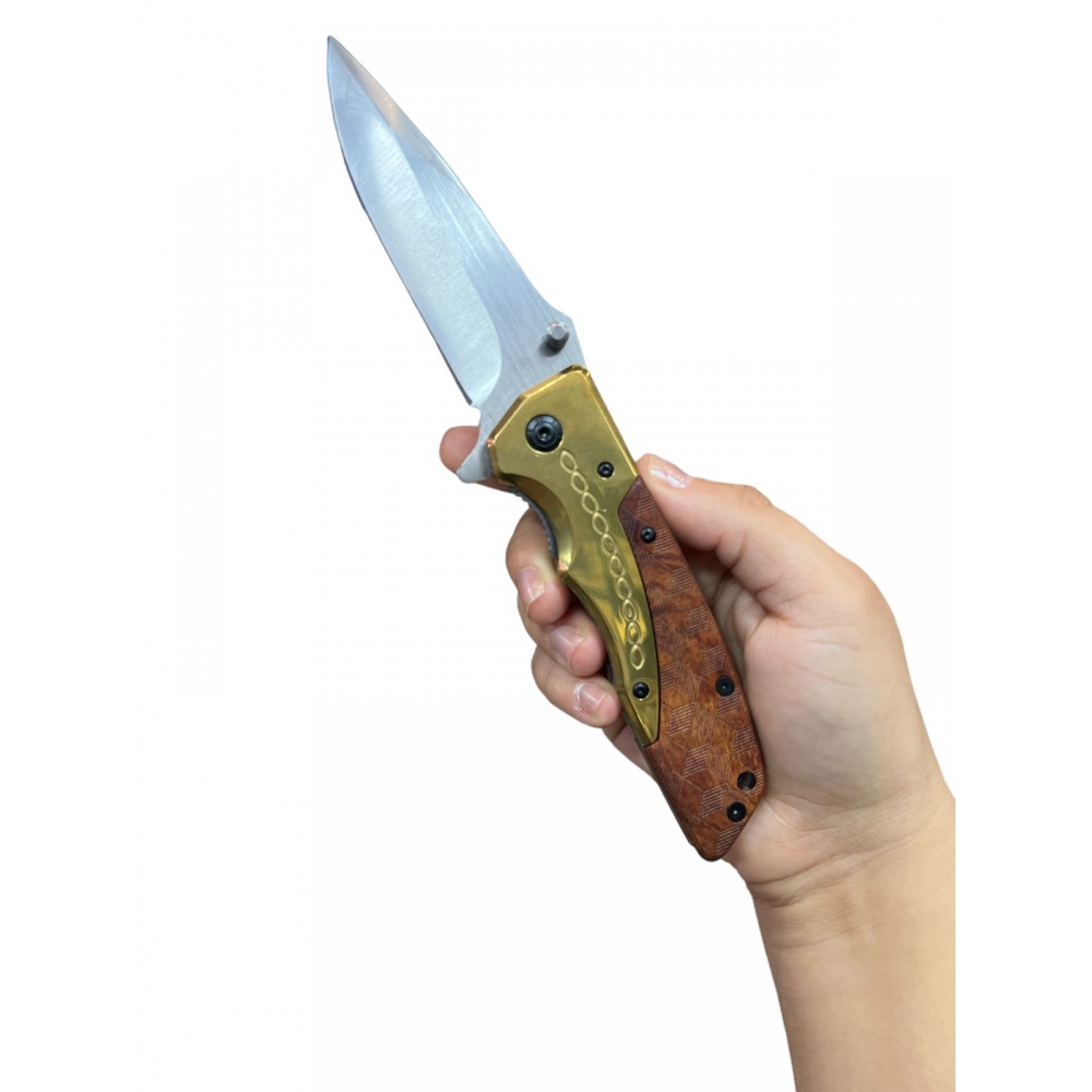 Canivete Gold Inox Pesca Camping Da77- 1215