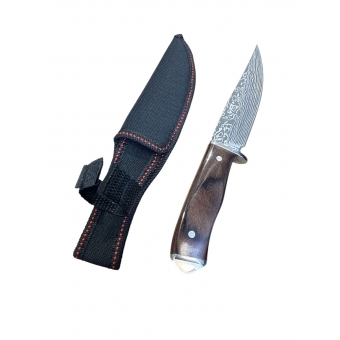 Mini Faca full tang  21 cm uso geral lamina desenhada DJ208