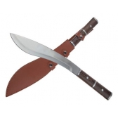 Facão Nepalês Kukri 5mm Dorso Fulltang Caça,com Bainha Couro  SLK-YX07