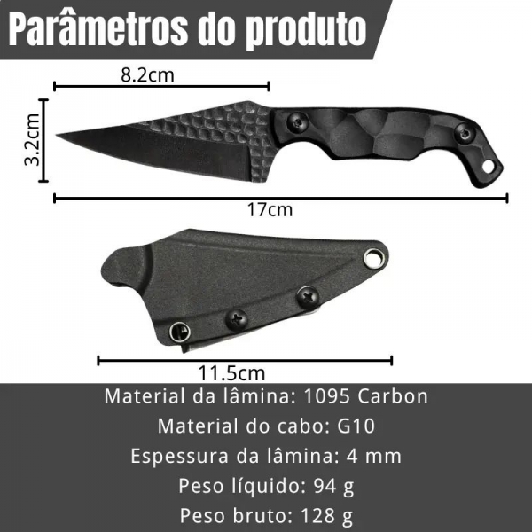 Faca Mini Stroup Knives Aço Carbono G10 SLK D201