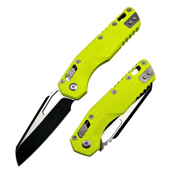 Canivete Tático Microtech Msi Ram Lok Verde Florescente Clip Verde-limão cyl 68