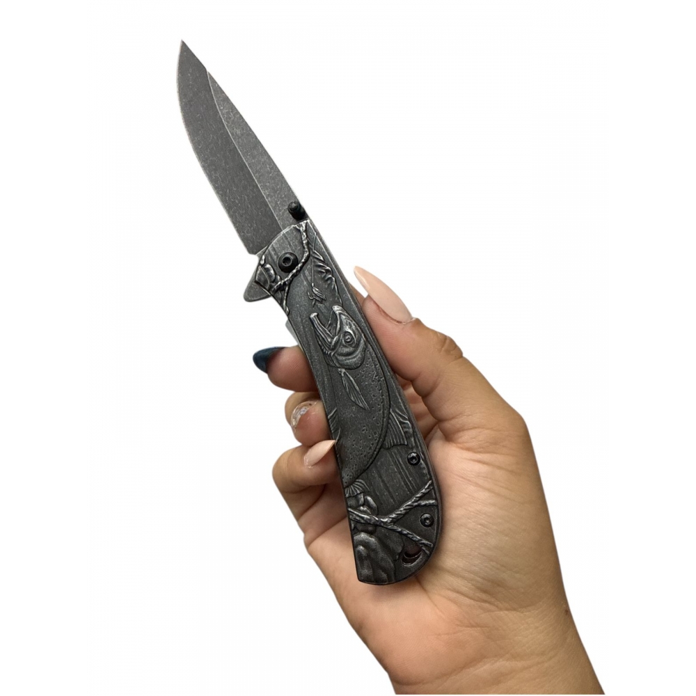 Canivete luxo Fish black 1859