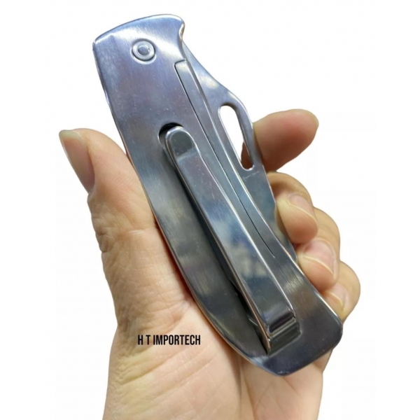 Canivete  3.5´ Polegadas Monobloco Com Trava + Clip super resistente  CJL-41