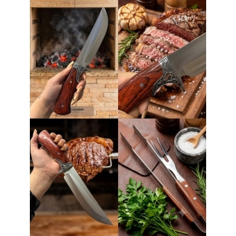 FACA CHURRASCO CERVO MK-1556A