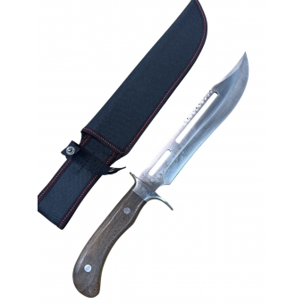 Facão 40cm com design vazado e Serrilhado no Dorso + Bainha reforçada TFG12