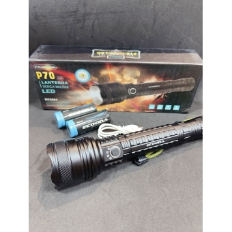 Lanterna Tática EC6204 P70 ECOODA Recarregável