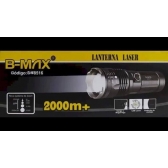Lanterna Tática Led 2000m+ Compacta E Potente Bm-8516 B-max