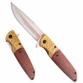 Canivete Semi Automático Cabo Madeira FA40
