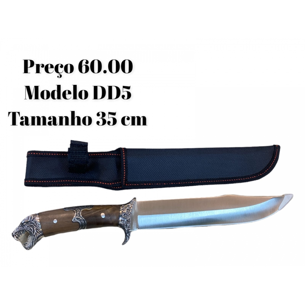 Faca Luxo Lobo Do Norte 2 Fulltang Inox 0946 DD5