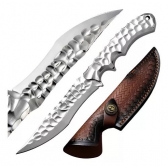 Faca Luxo Fulltang Em Aço 5cr13 6mm Forjada Esmeralda Bainha