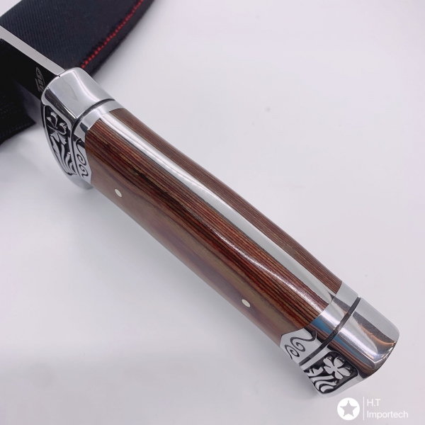 Faca Luxo Churrasco Pesca Caça Camping Lamina Aço Inox 1002