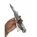 Canivete manual inox   com trava e  cordao 1717