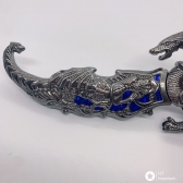 Adaga Aço Dragão Chines Faca Espada Bainha P/ Colecionador H02
