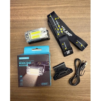 Lanterna de Cabeça LED Alta Intensidade < Luz Branca E Luz Vermelha  EC 6327