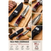 Faca Premium Churrasco  Cozinha  Design de Luxo  Resina MK 1730