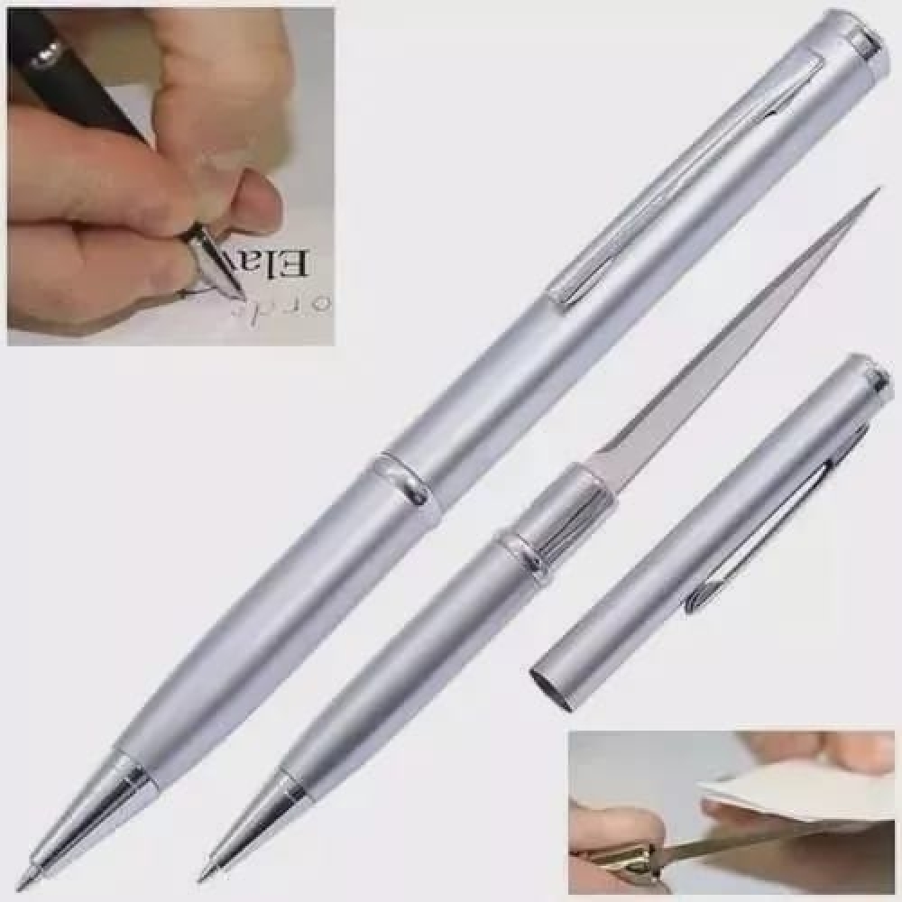 Caneta Executiva Com Lamina  Caneta Canivete Oculta - mk- 1038