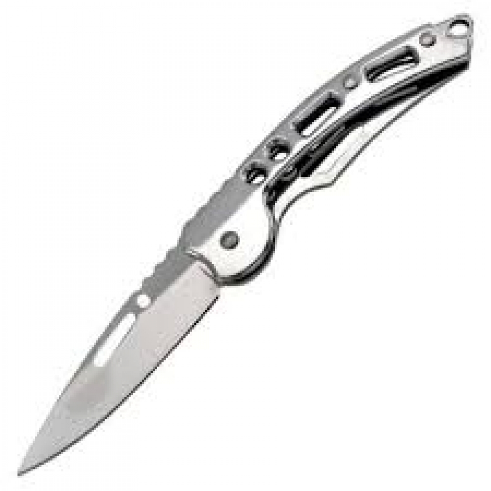 Mini Canivete cromado pegada pequena C/ Clip De Bolso  HZ- 1149