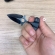 Mini Faca Push T Dagger Fulltang Pescoço Caveira  Corrente