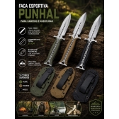Faca Punhal  Full Tang Esportiva Com Bainha SLK-YX40