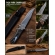 FACA PARA CHURRASCO PREMIUM - ESTILO DAMASCO FEATHER (31 CM)