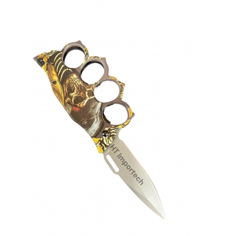 Soco Inglês Com Faca Canivete Tático E Clip Para Cinto 0988